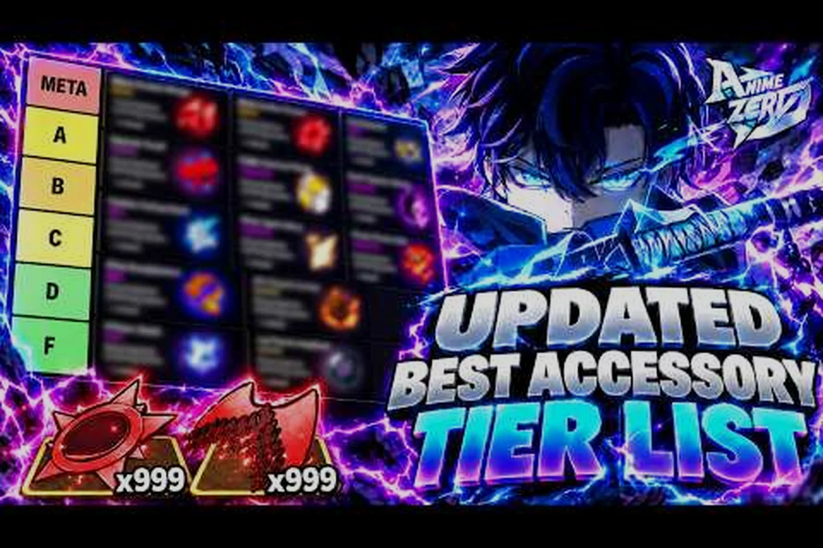 Anime Zero Accessories Tier List: Best Damage and Raid Drops